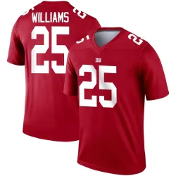 Legend Rodarius Williams Men's New York Giants Red Inverted Jersey - Nike