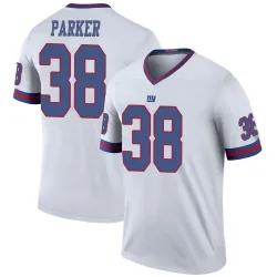 Legend Steven Parker Men's New York Giants White Color Rush Jersey - Nike