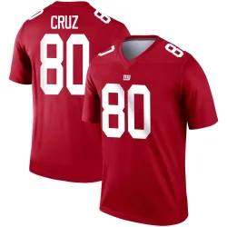 Legend Victor Cruz Youth New York Giants Red Inverted Jersey - Nike
