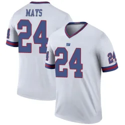 Legend Willie Mays Youth New York Giants White Color Rush Jersey - Nike