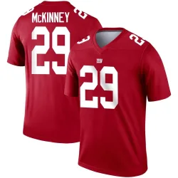 Legend Xavier McKinney Youth New York Giants Red Inverted Jersey - Nike