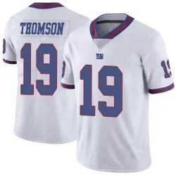 Limited Bobby Thomson Youth New York Giants White Color Rush Jersey - Nike