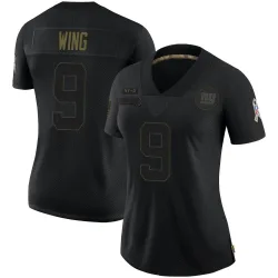 Limited Brad Wing Women's New York Giants Black 2020 Salute To Service Jersey - Nike