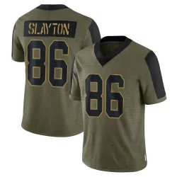 Limited Darius Slayton Youth New York Giants Olive 2021 Salute To Service Jersey - Nike