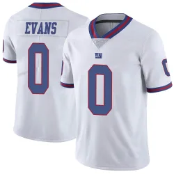 Limited Darren Evans Youth New York Giants White Color Rush Jersey - Nike