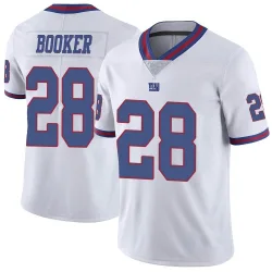 Limited Devontae Booker Youth New York Giants White Color Rush Jersey - Nike