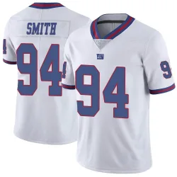 Limited Elerson Smith Men's New York Giants White Color Rush Jersey - Nike