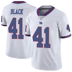 Limited Henry Black Men's New York Giants White Color Rush Jersey - Nike