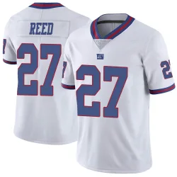 Limited J.R. Reed Men's New York Giants White Color Rush Jersey - Nike