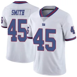 Limited Jaylon Smith Men's New York Giants White Color Rush Jersey - Nike