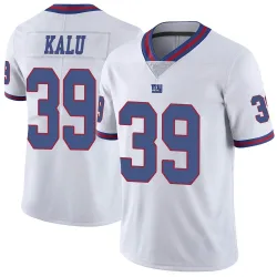 Limited Joshua Kalu Youth New York Giants White Color Rush Jersey - Nike