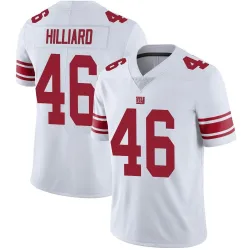 Limited Justin Hilliard Men's New York Giants White Vapor Untouchable Jersey - Nike