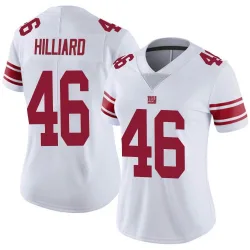 Limited Justin Hilliard Women's New York Giants White Vapor Untouchable Jersey - Nike
