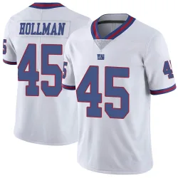 Limited Ka'dar Hollman Men's New York Giants White Color Rush Jersey