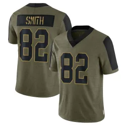 Limited Kaden Smith Youth New York Giants Olive 2021 Salute To Service Jersey - Nike