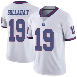 Limited Kenny Golladay Men's New York Giants White Color Rush Jersey - Nike