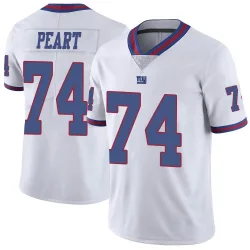 Limited Matt Peart Men's New York Giants White Color Rush Jersey - Nike