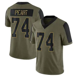 Limited Matt Peart Youth New York Giants Olive 2021 Salute To Service Jersey - Nike