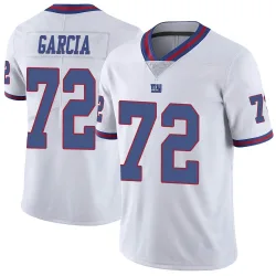 Limited Max Garcia Youth New York Giants White Color Rush Jersey - Nike