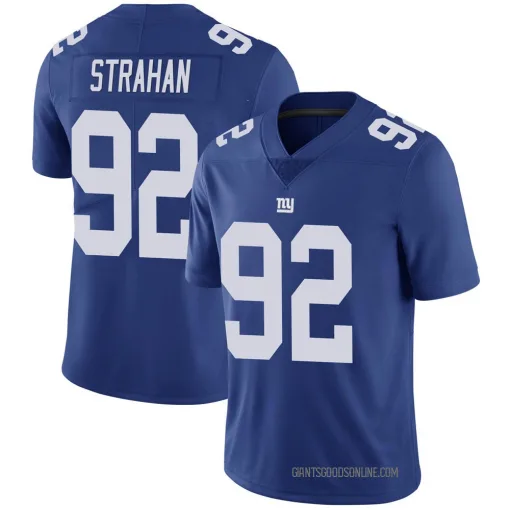 Limited Michael Strahan Youth New York Giants Royal 100th Vapor Jersey - Nike