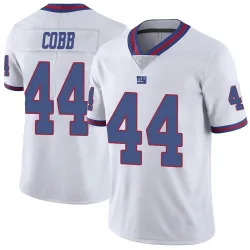 Limited Omari Cobb Men's New York Giants White Color Rush Jersey - Nike