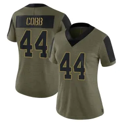 Limited Omari Cobb Women's New York Giants Olive 2021 Salute To Service Jersey - Nike