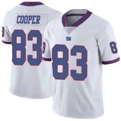 Limited Pharoh Cooper Men's New York Giants White Color Rush Jersey - Nike