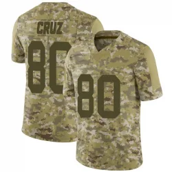 Limited Victor Cruz Youth New York Giants Camo 2018 Salute to Service Jersey - Nike