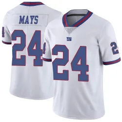 Limited Willie Mays Youth New York Giants White Color Rush Jersey - Nike