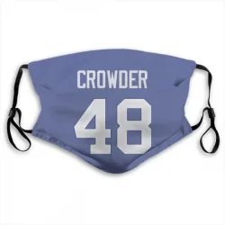 Tae Crowder New York Giants Royal Blue Jersey Number & Name Face Mask