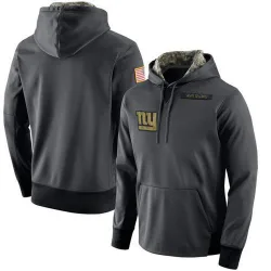 Men's New York Giants Anthracite Salute to Service Player Performance Hoodie - Nike
