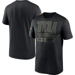 Men's New York Giants Black 2020 Salute to Service Team Logo Performance T-Shirt - Nike